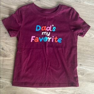 Cat & Jack Red and White Short Sleeve Tee